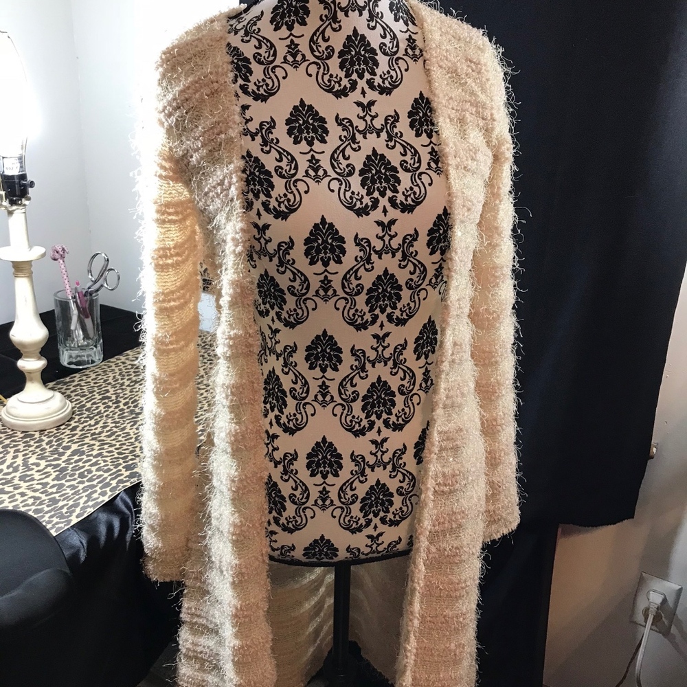 S-Twelve Long Beige Lightweight Long Sweater